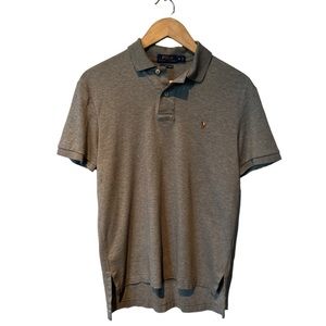 Polo Ralph Lauren grey polo shirt Pima Soft Touch men’s small